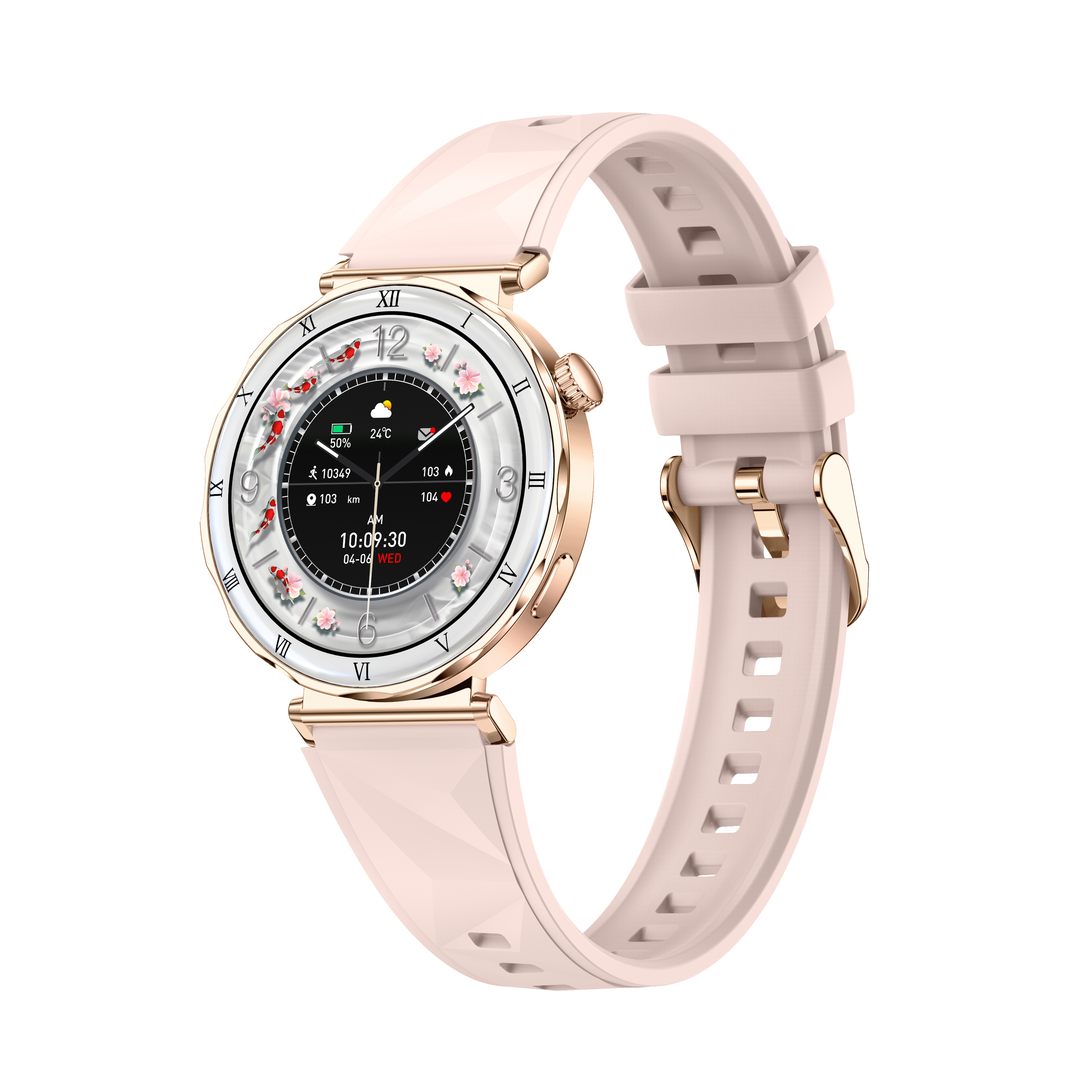 LuxeGlow Diamond Smart Watch for Women – HD Touchscreen Fitness Tracker with Bluetooth Call