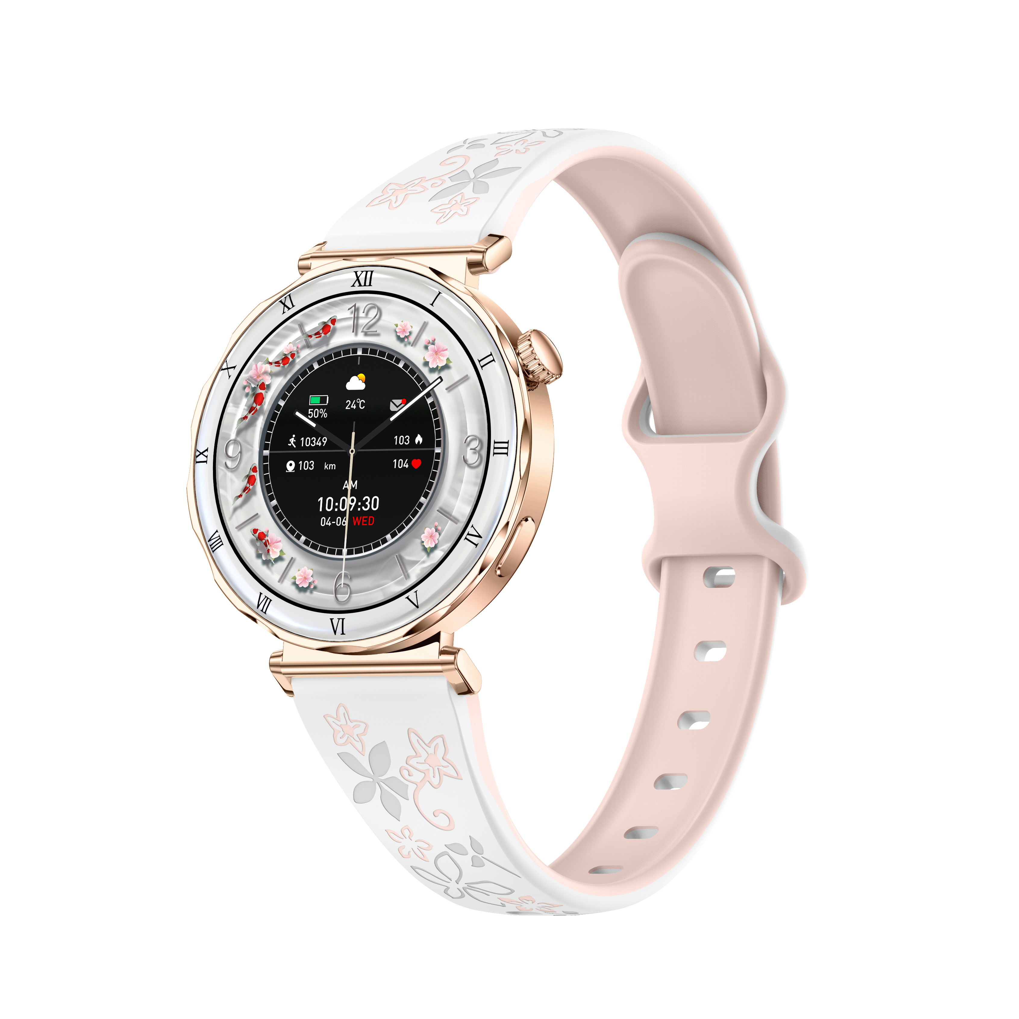 LuxeGlow Diamond Smart Watch for Women – HD Touchscreen Fitness Tracker with Bluetooth Call