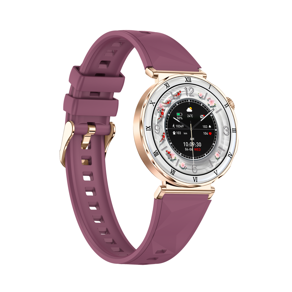 LuxeGlow Diamond Smart Watch for Women – HD Touchscreen Fitness Tracker with Bluetooth Call