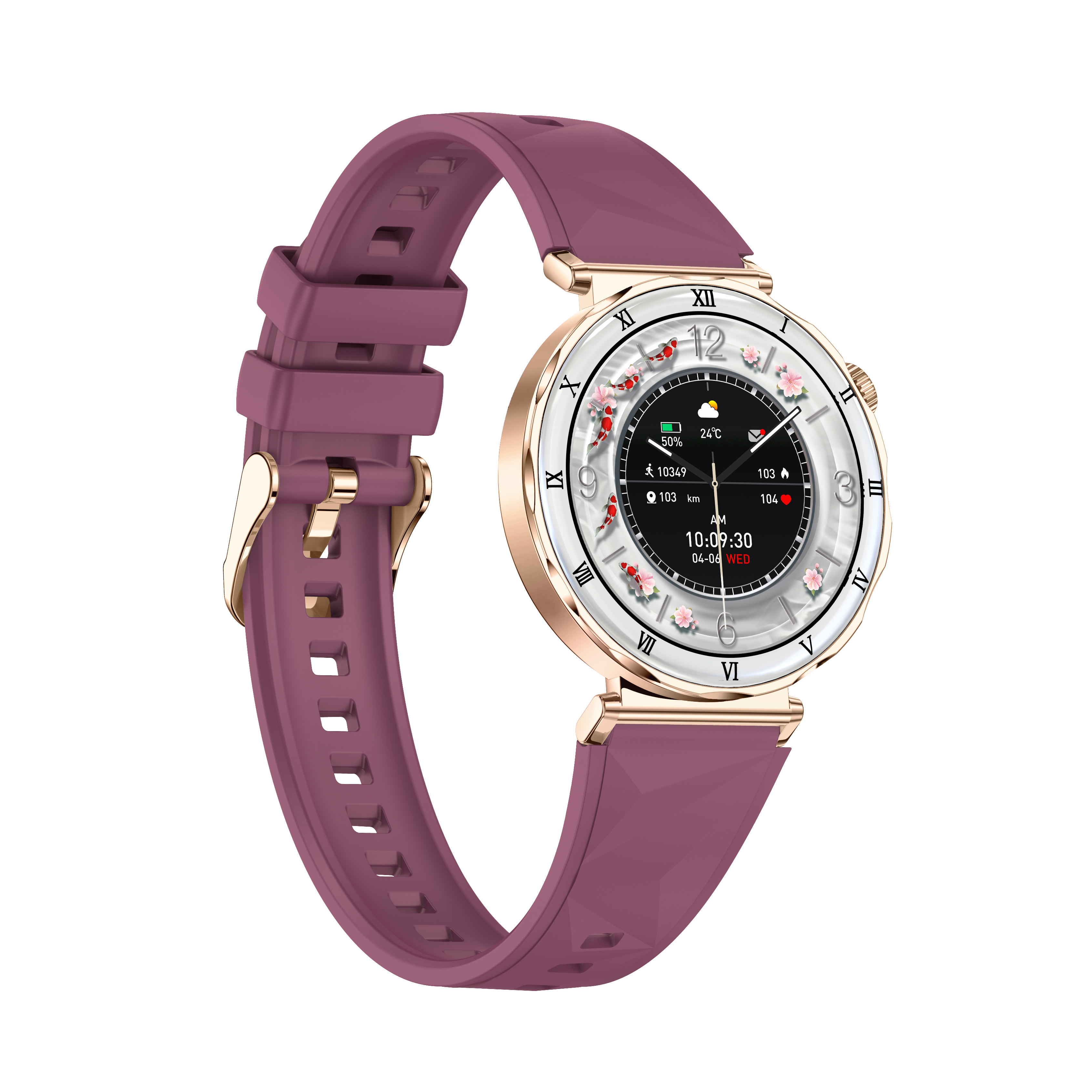 LuxeGlow Diamond Smart Watch for Women – HD Touchscreen Fitness Tracker with Bluetooth Call