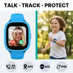 K9 AI Android Smartwatch with SIM Card, GPS+WIFI+LBS, 1.78-inch Display, 1+8G HD Video Calling, Waterproof, CE RoHS Compliant, 4G, Kids Smartwatch