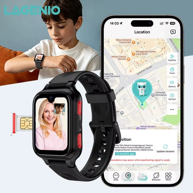 K9 AI Android Smartwatch with SIM Card, GPS+WIFI+LBS, 1.78-inch Display, 1+8G HD Video Calling, Waterproof, CE RoHS Compliant, 4G, Kids Smartwatch